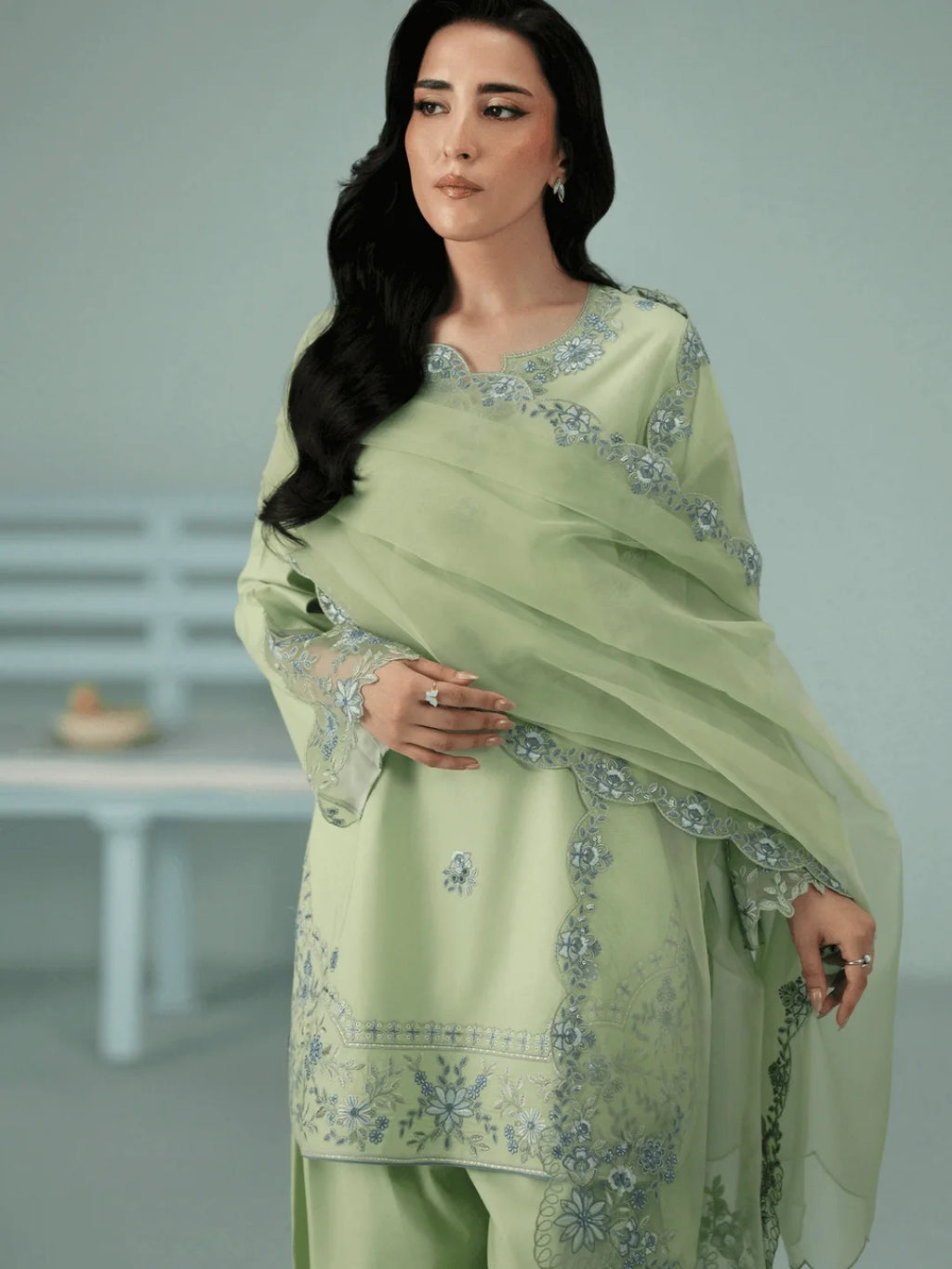 Pistachio green
